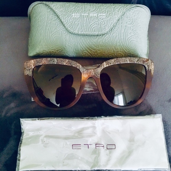 NEW Etro ET619/S 228 Havana Cat Eye Sunglasses main image 5